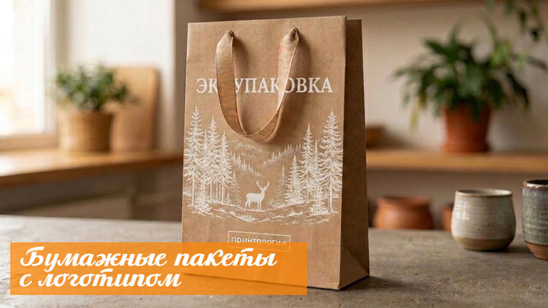 Бумажные пакеты с логотипом