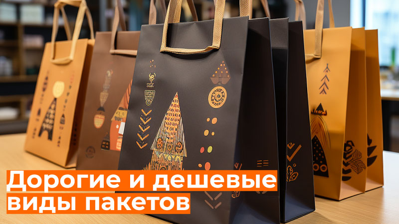 Самые дорогие и самый дешевый виды пакетов