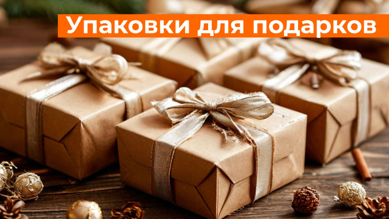 Упаковки для подарков